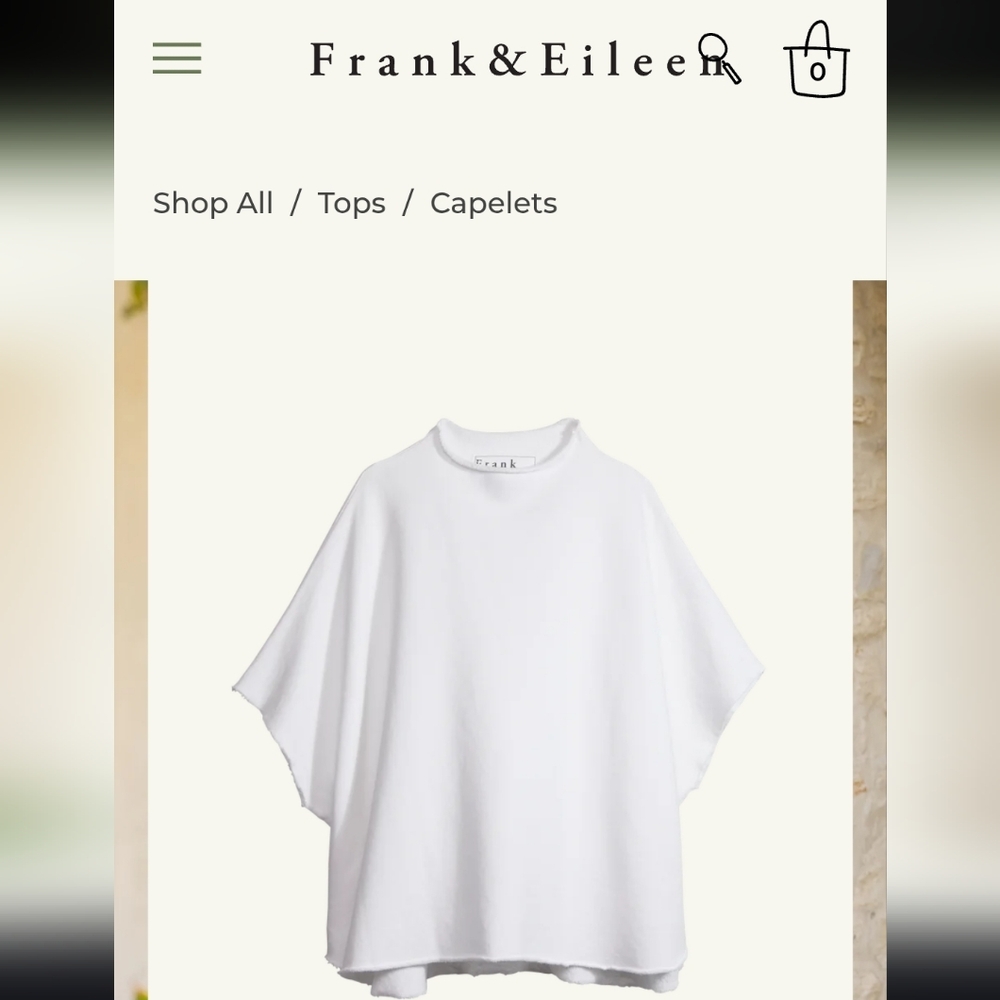 Frankie & Eileen Audrey White Asymmetrical Women's Blouse - Picture 2 of 9